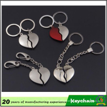 Promotional Gift Heart Part Keychain for Lovers